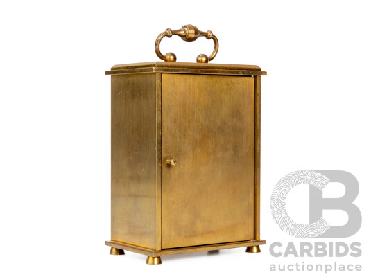Vintage Swiss Brass Carriage Clock by Swiza