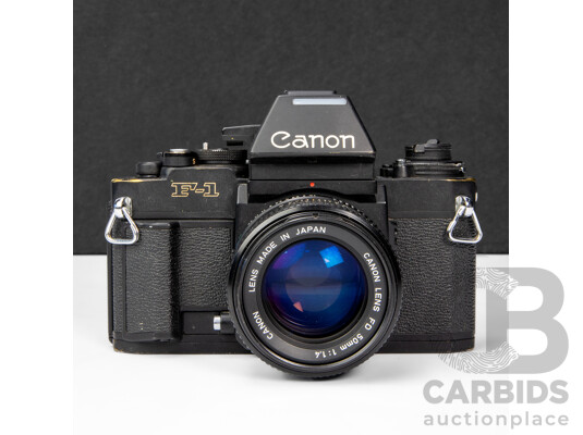 Canon F1 35mm SLR Camera with Canon 50mm F/1.4 Lens