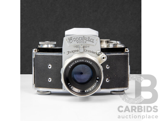 Exakta Varex VX 35mm SLR Camera with Carl Zeiss Jena Biotar 58mm F/2 Lens