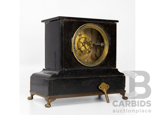Victorian Slate Mantle Clock