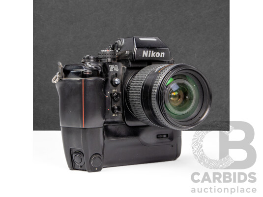 Nikon F4E 35mm SLR Camera with AF Nikkor 28–105mm F/3.5–4.5D Lens