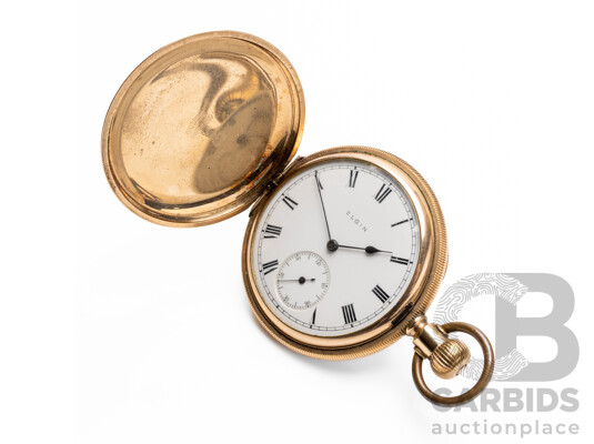 Vintage Elgin Gold Filled Pocket Watch - 8303807