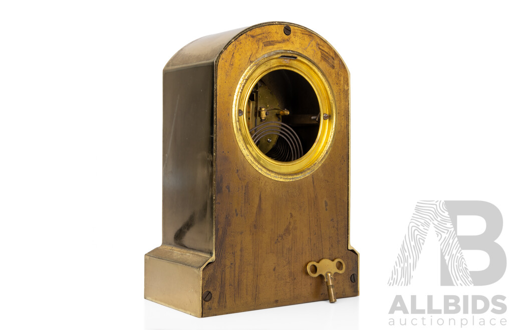 Art Nouveau Cast Brass Ansonia Mantle Clock
