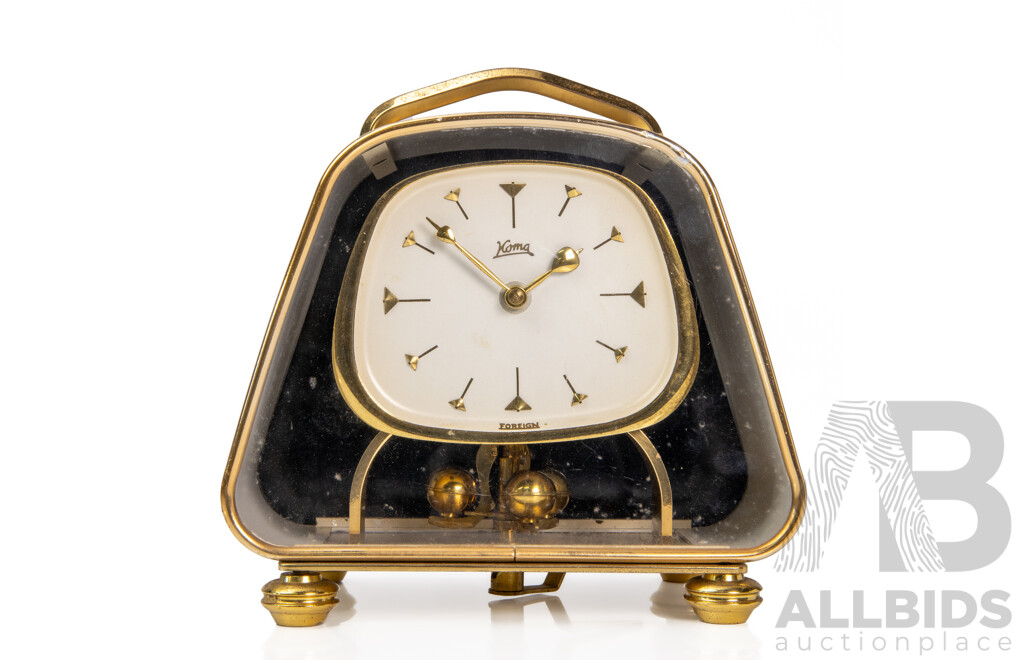 Mid Century Koma 'Foreign' Mantle Clock