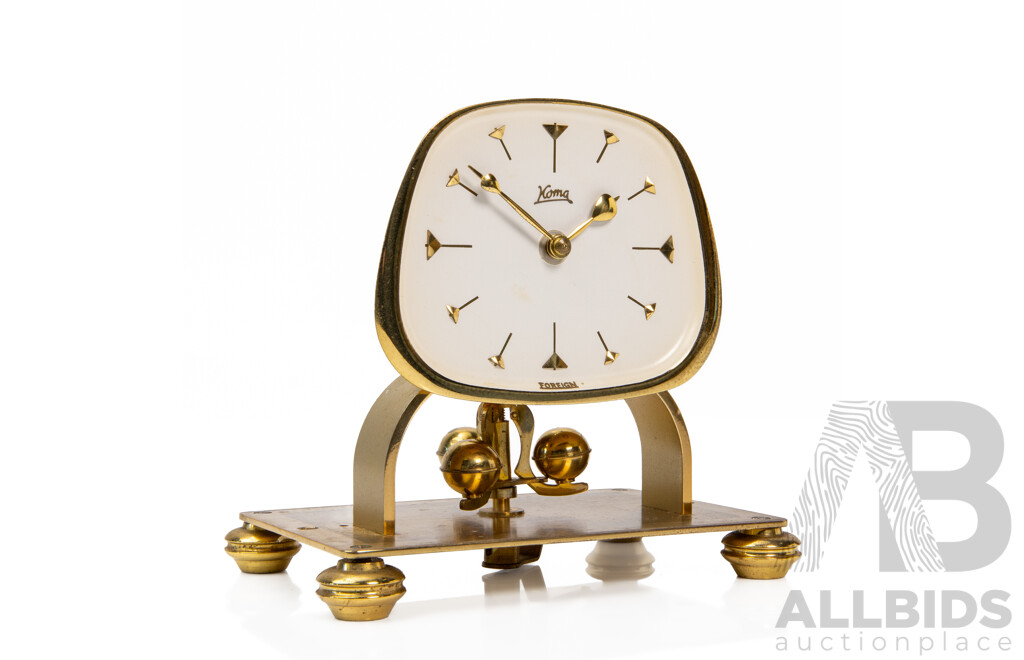 Mid Century Koma 'Foreign' Mantle Clock