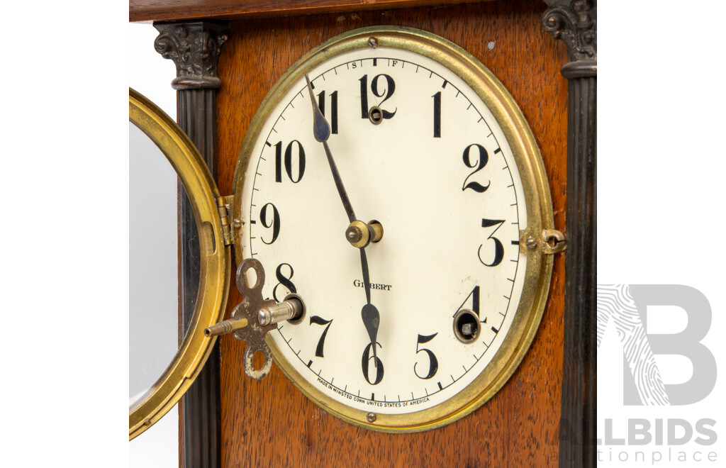 Oak Wm. L. Gilbert Mantle Clock