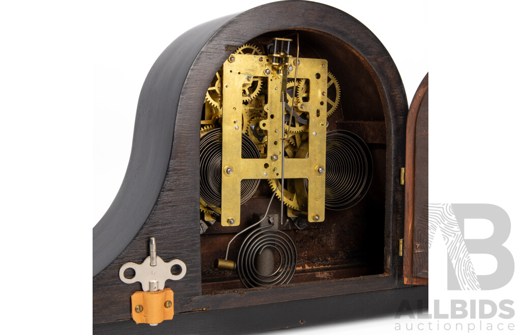 Timber Cased Sessions Mantle Clock