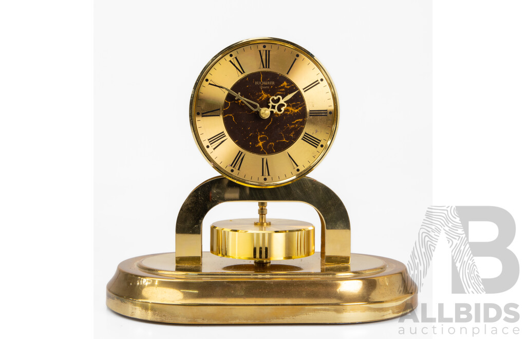 Heavily Carved Ansonia Mantel Clock