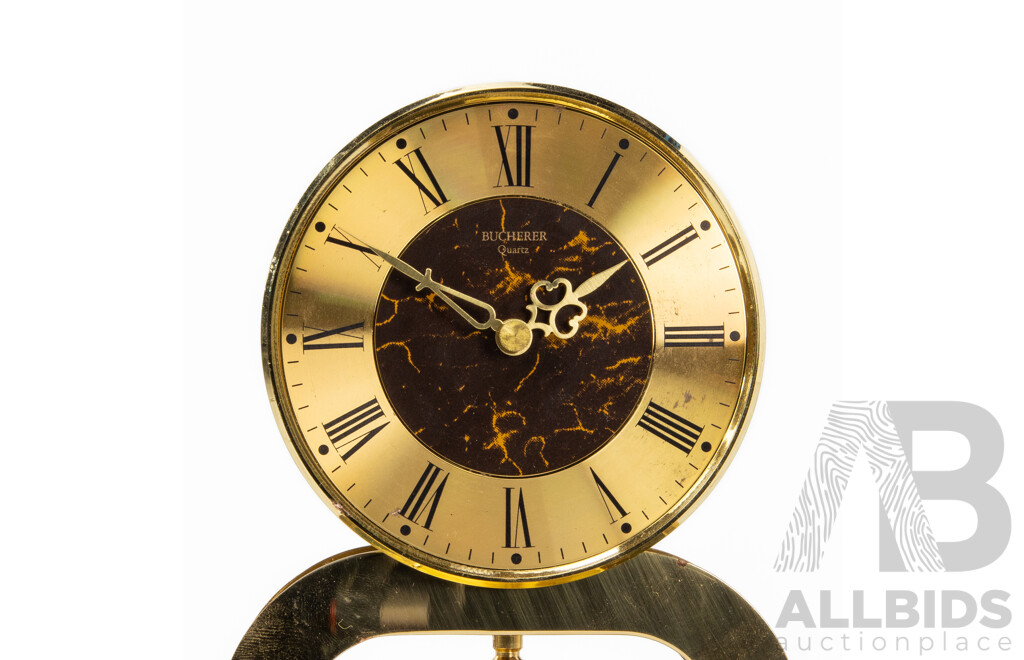 Heavily Carved Ansonia Mantel Clock