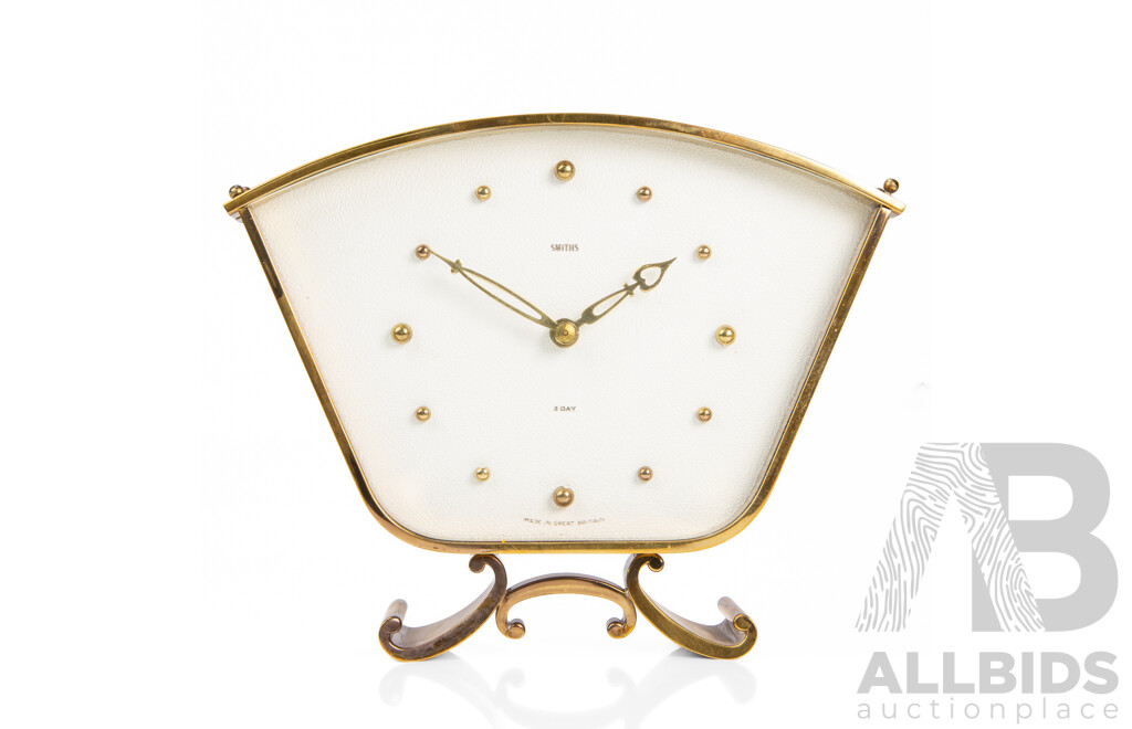 Vintage Brass Smiths Alarm Clock