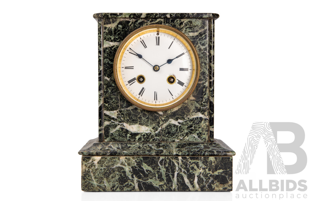 Victorian Marble Architectural Mantle Clock