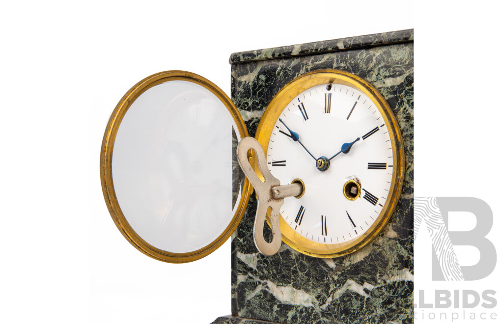 Victorian Marble Architectural Mantle Clock