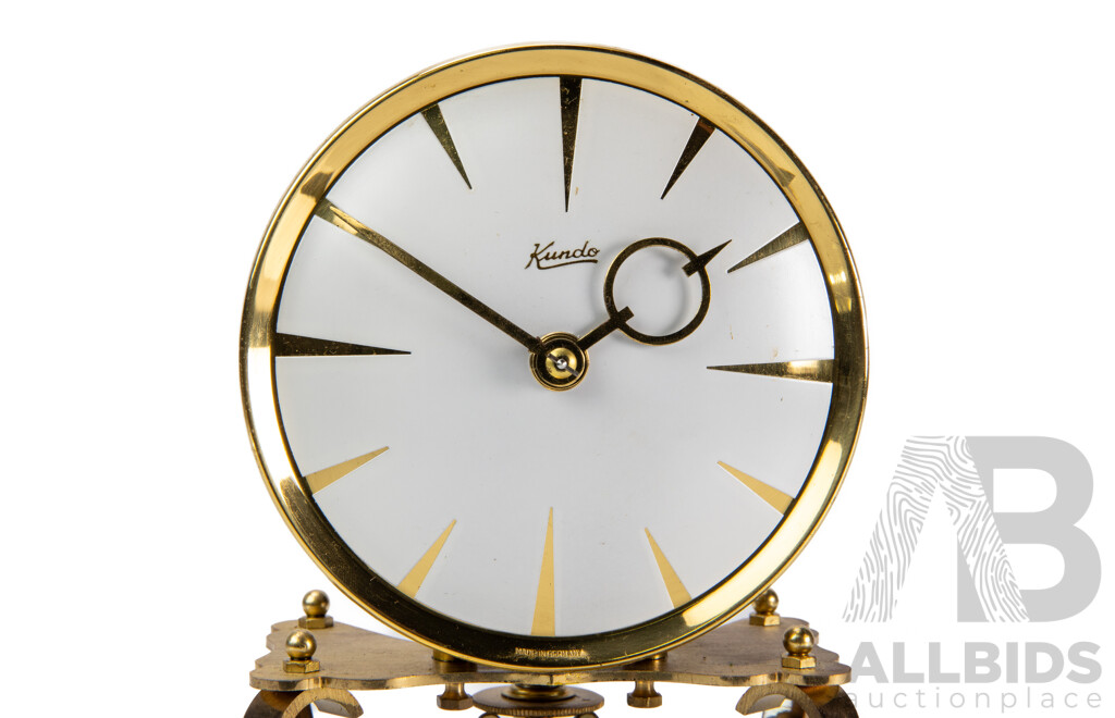 Mid Century Kundu Anniversary Clock by Kieninger & Obergfell