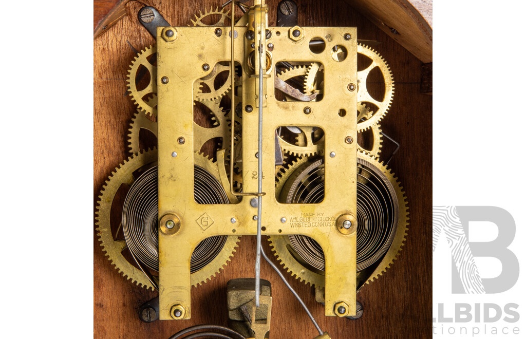 Art Deco Mahogany Cased Mantle Clock