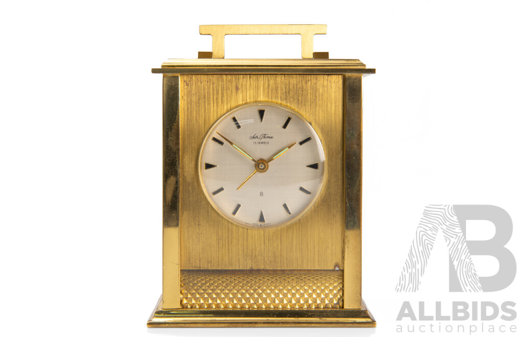 Vintage Seth Thomas 15 Jewel Eight Day Carriage Clock