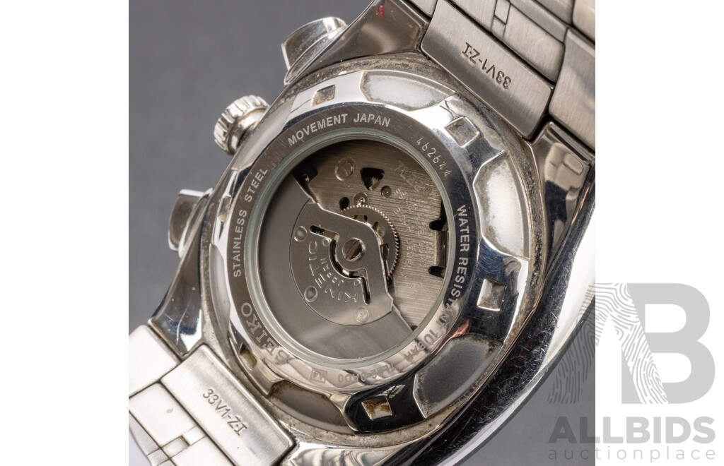 Seiko Sportura Automatic Kinetic Chronometer Watch, Ref: 7L22-0AD0