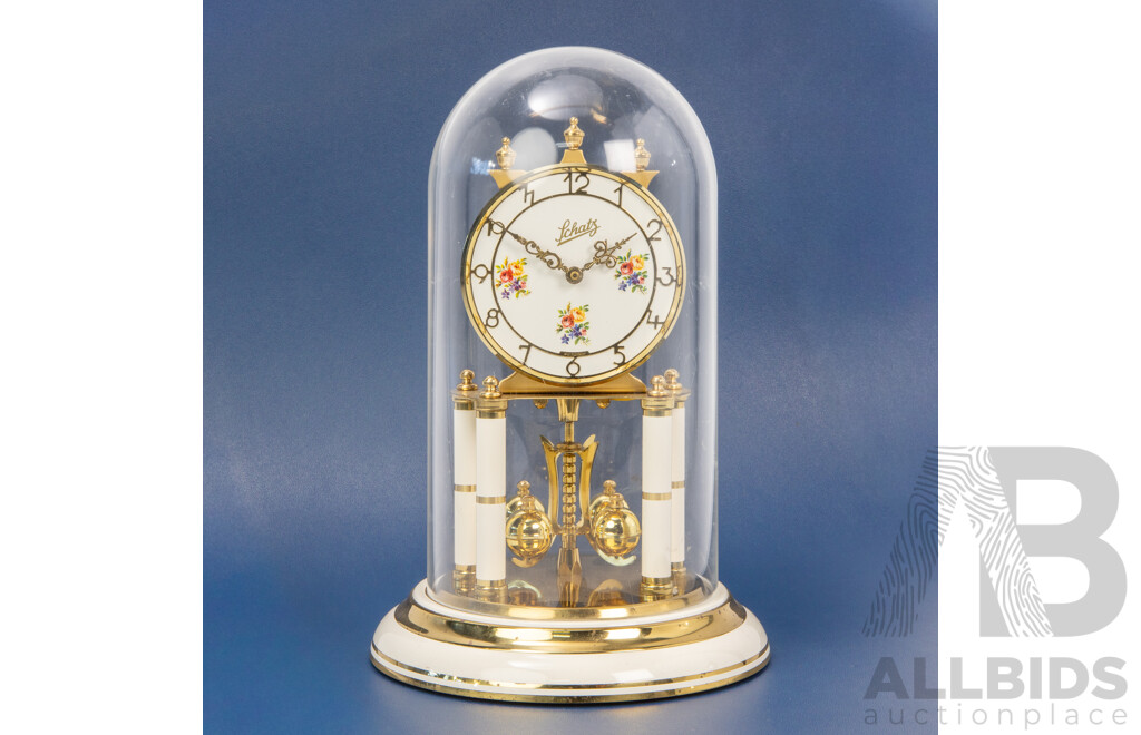Vintage Schatz Done Top Anniversary Clock with Torsion Pendulum