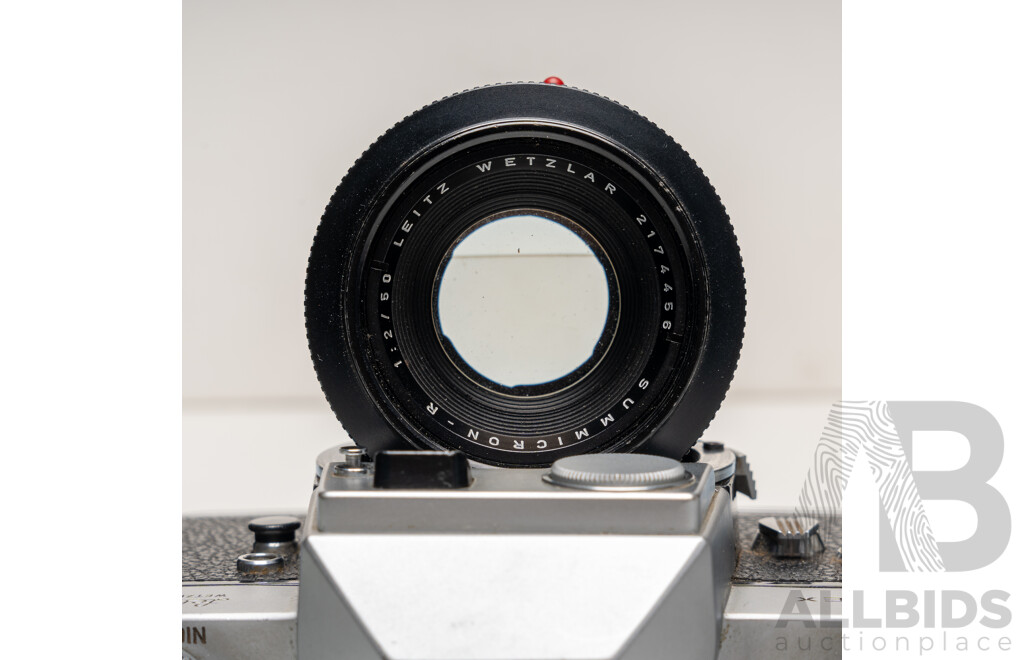 Leicaflex 35mm SLR Camera with Leitz Wetzlar Summicron-R 50mm F2 Lens