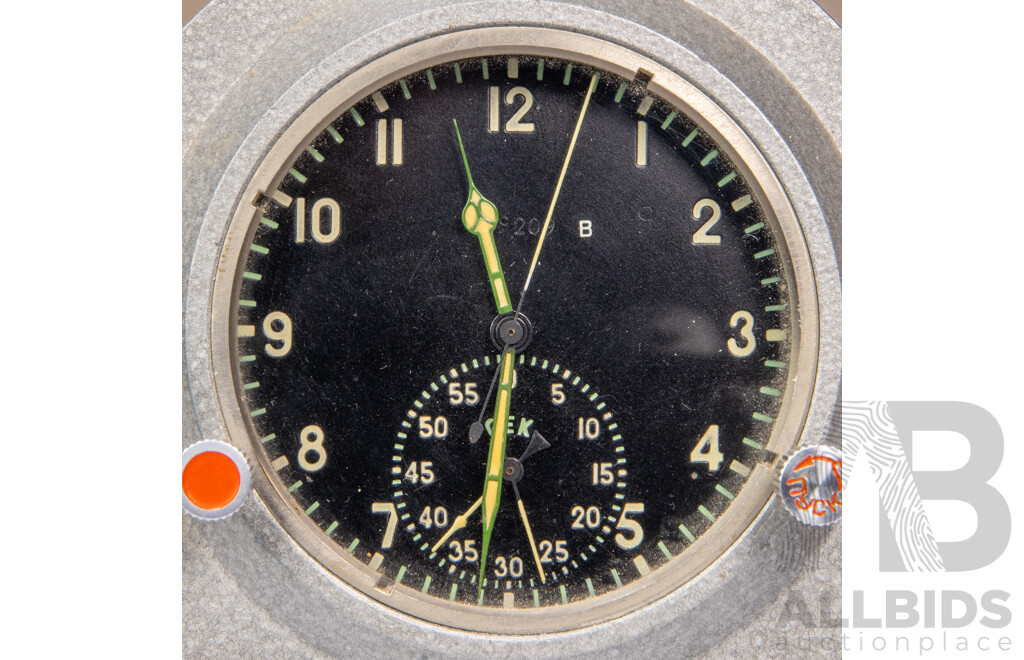 Vintage Mounted CEK Soviet Era Ships Clock