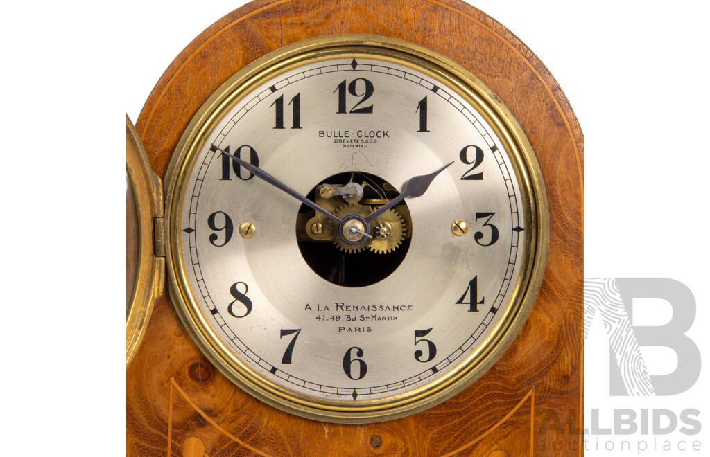 Late Edwardian French Bulle Clock