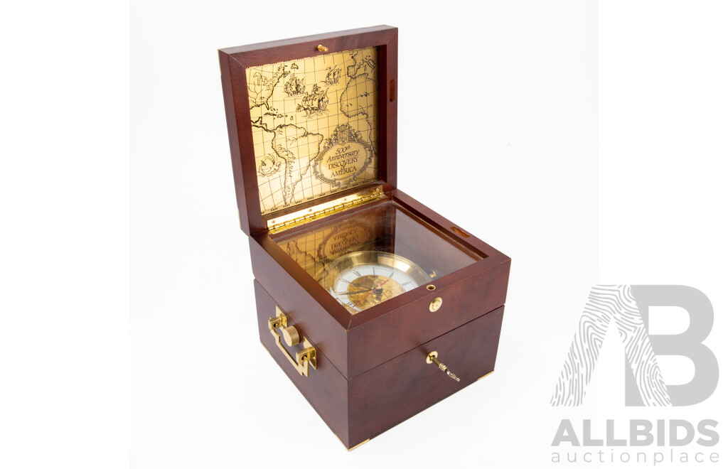 Franklin Mint Cased 'Age of Discovery' Chronometer, Circa 1992