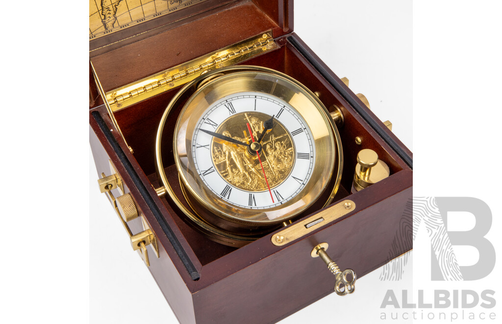 Franklin Mint Cased 'Age of Discovery' Chronometer, Circa 1992