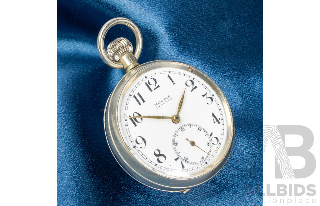 Vintage Swiss Made MOERIS Pocket Watch - 4005670