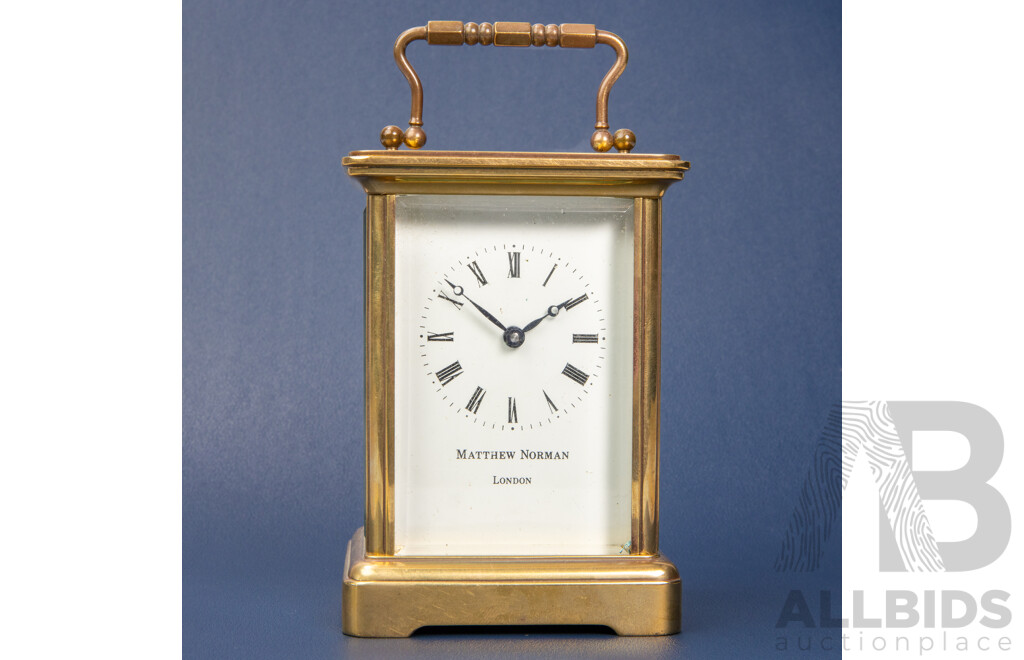 Matthew Norman Miniature Brass Carriage Clock