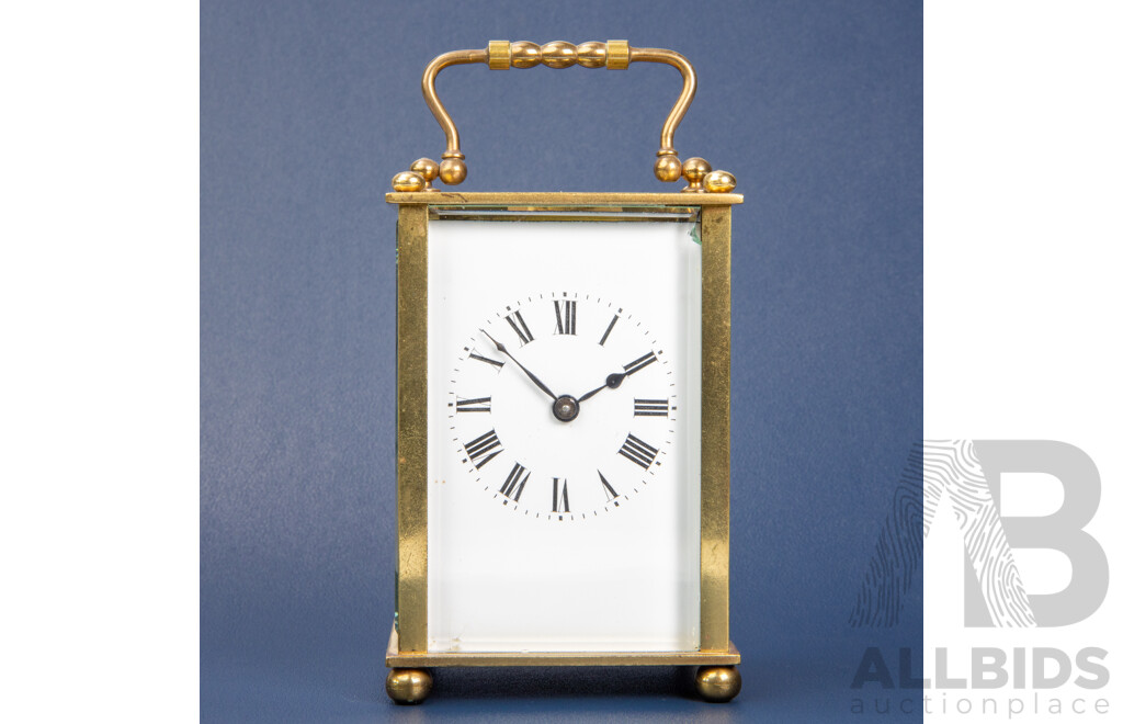 Vintage Miniature Brass Carriage Clock