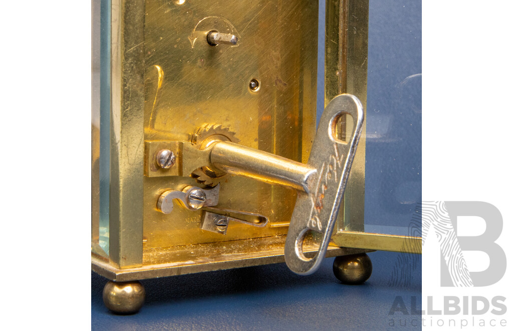 Vintage Miniature Brass Carriage Clock