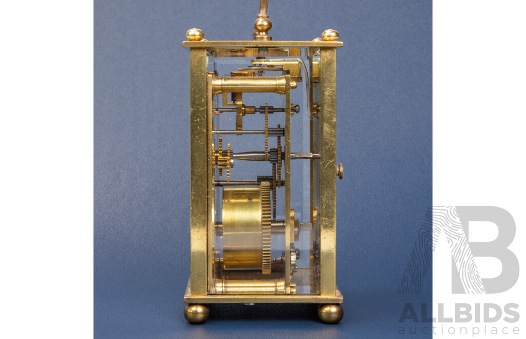 Vintage Miniature Brass Carriage Clock