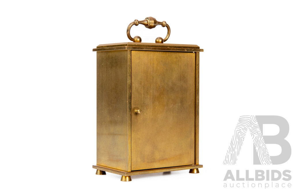 Vintage Swiss Brass Carriage Clock by Swiza