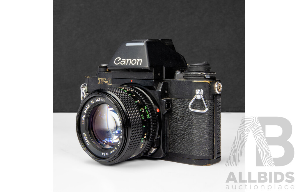 Canon F1 35mm SLR Camera with Canon 50mm F/1.4 Lens