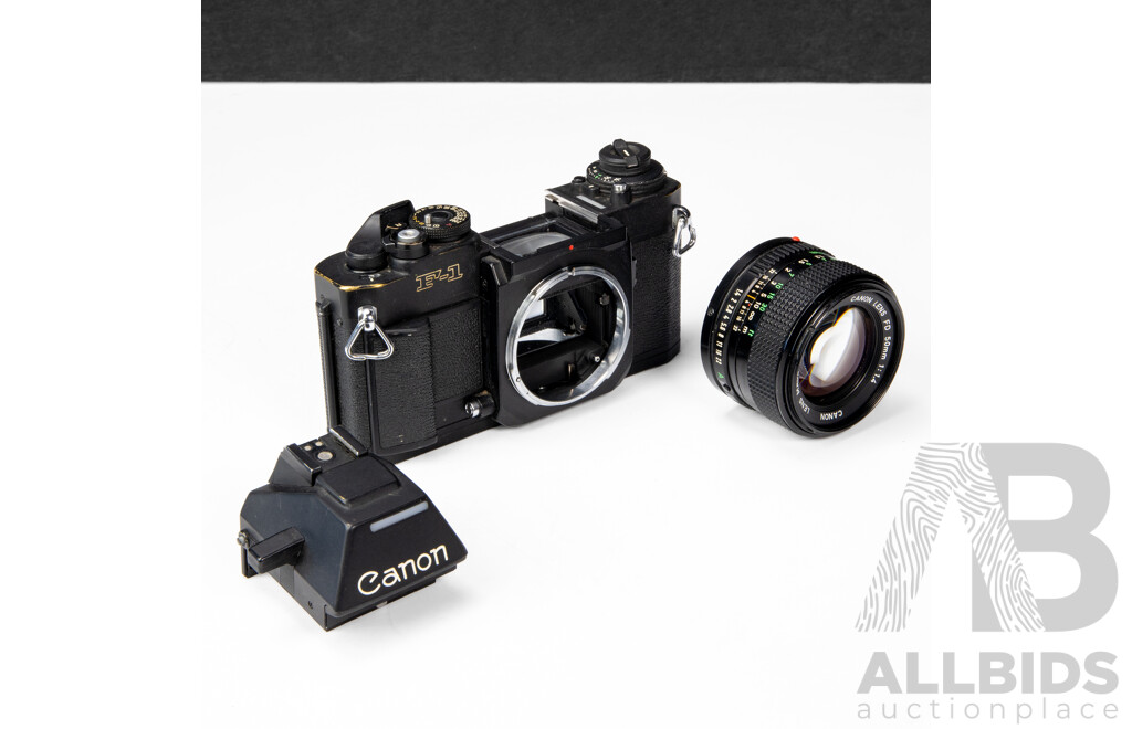 Canon F1 35mm SLR Camera with Canon 50mm F/1.4 Lens