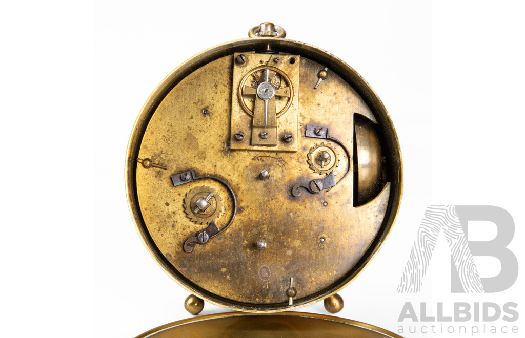 Early Victorian Brevete Round Carriage Clock