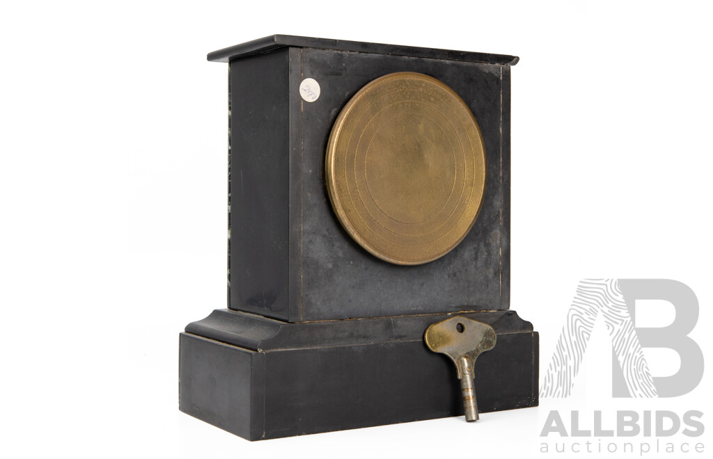 Early Victorian Slate Mantle Clock