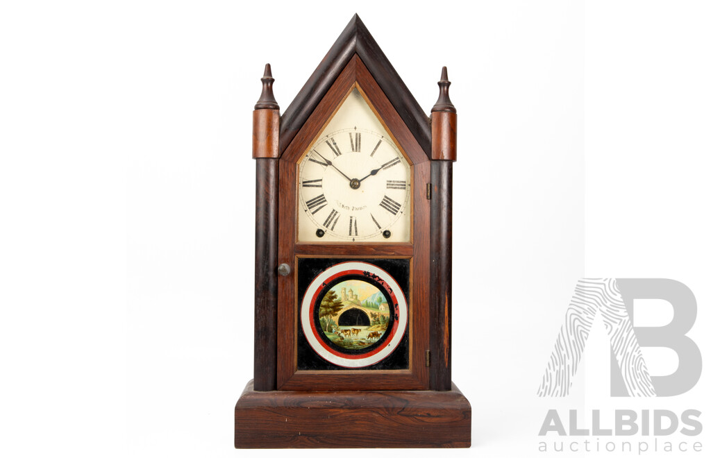 Vintage Timber Cased Seth Thomas Ansonia Mantle Clock