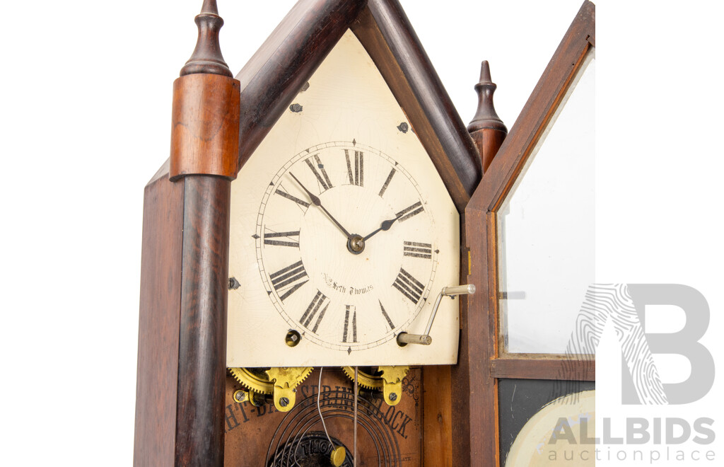 Vintage Timber Cased Seth Thomas Ansonia Mantle Clock