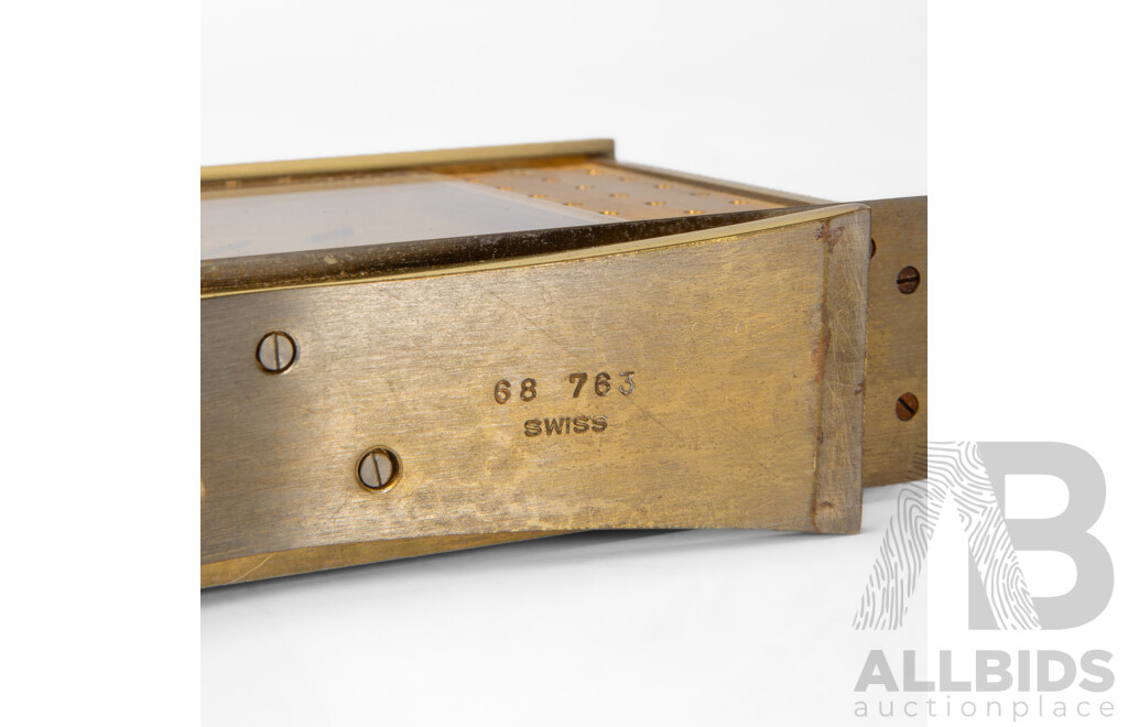 Vintage Swiss Imhof Desk Clock