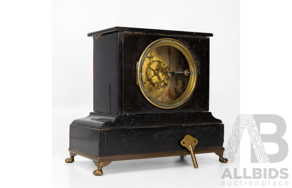 Victorian Slate Mantle Clock