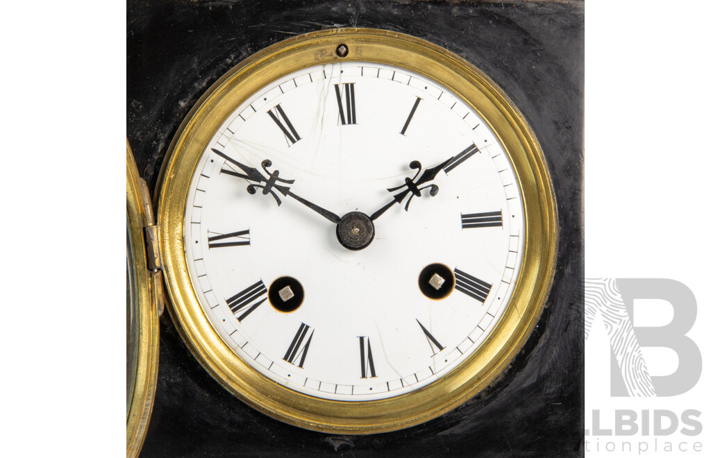 Victorian Slate Mantle Clock