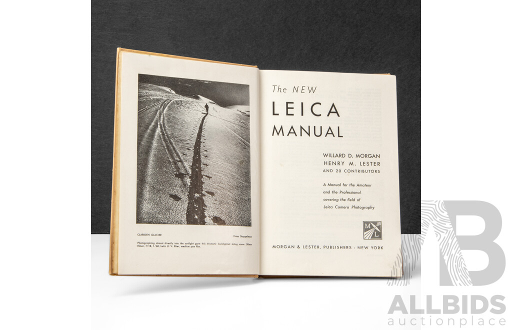 1953 Leica Manual by Willard D. Morgan and Henry M. Lester, Twelfth Edition