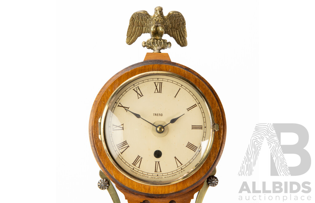 Vintage American Wall Mount Banjo Clock by Trend