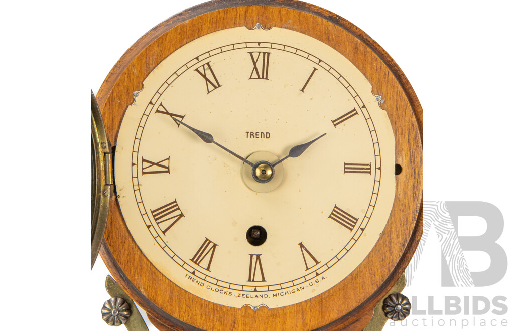 Vintage American Wall Mount Banjo Clock by Trend