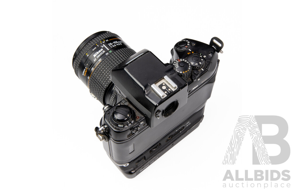 Nikon F4E 35mm SLR Camera with AF Nikkor 28–105mm F/3.5–4.5D Lens