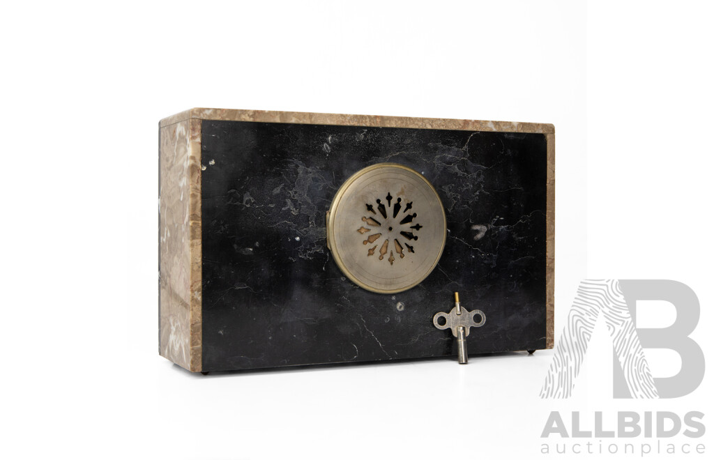 Art Deco Marble Mantel Clock