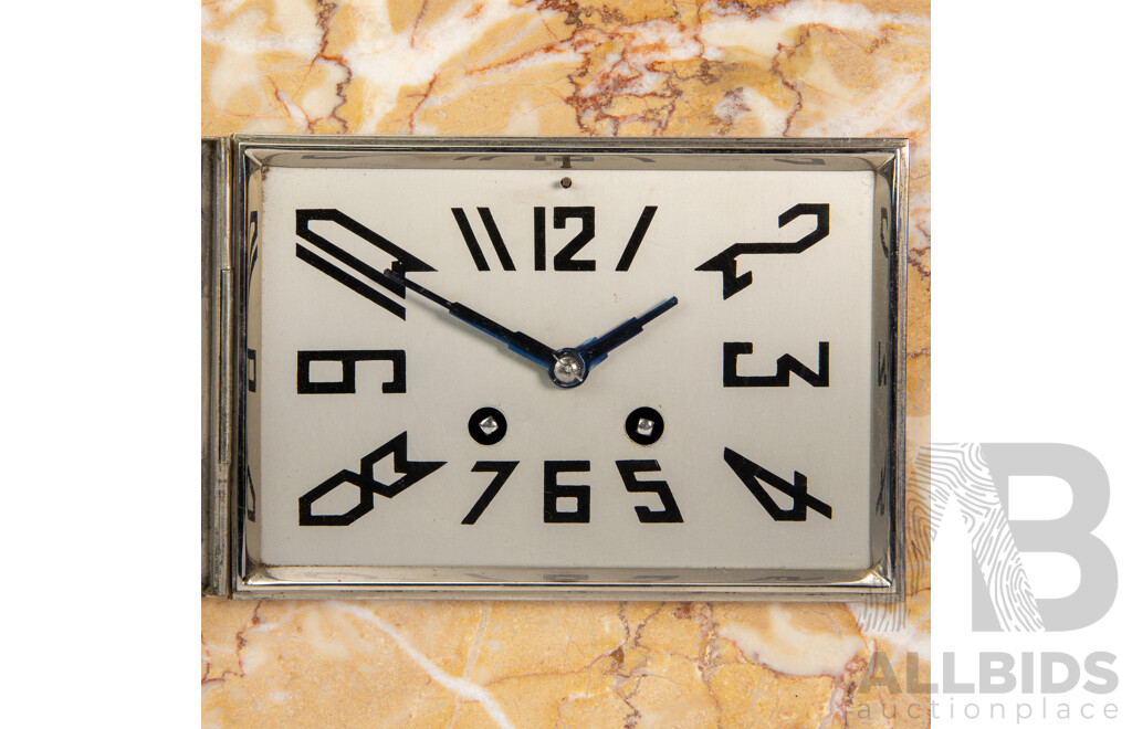 Art Deco Marble Mantel Clock
