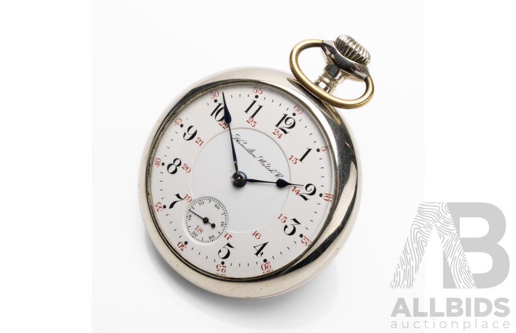 Vintage Hamilton Watch Co. Pocket Watch - 306034