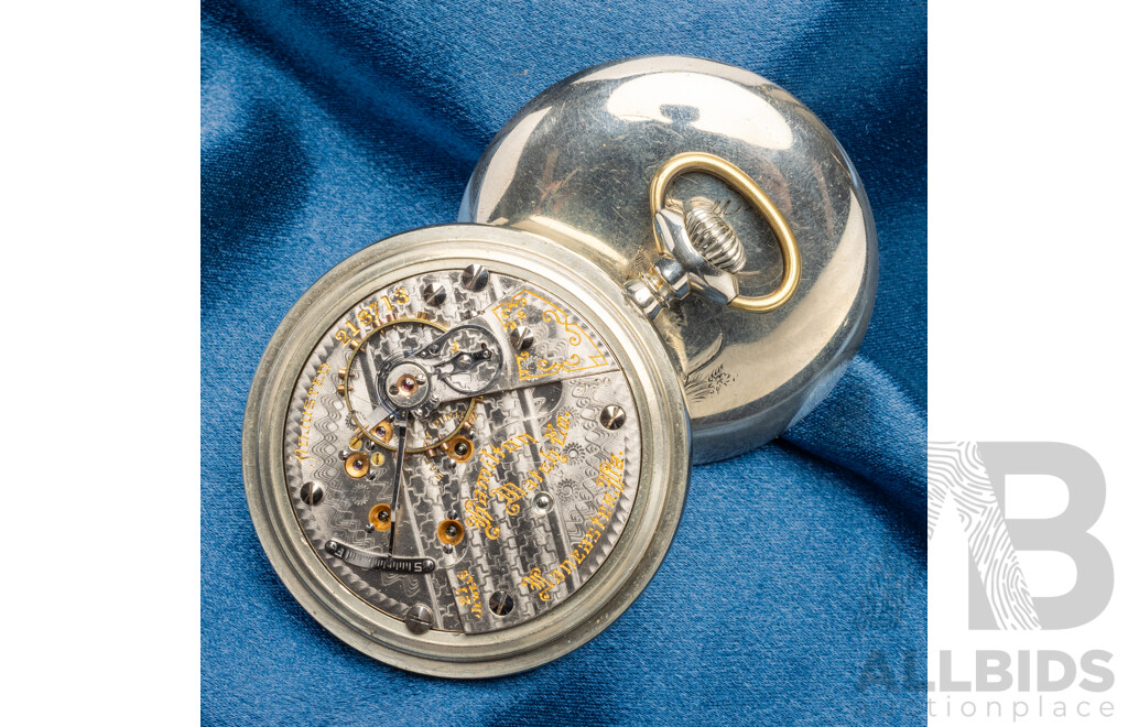 Vintage Hamilton Watch Co. Pocket Watch - 306034
