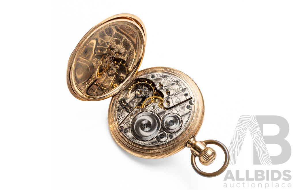 Vintage Elgin Gold Filled Pocket Watch - 8303807